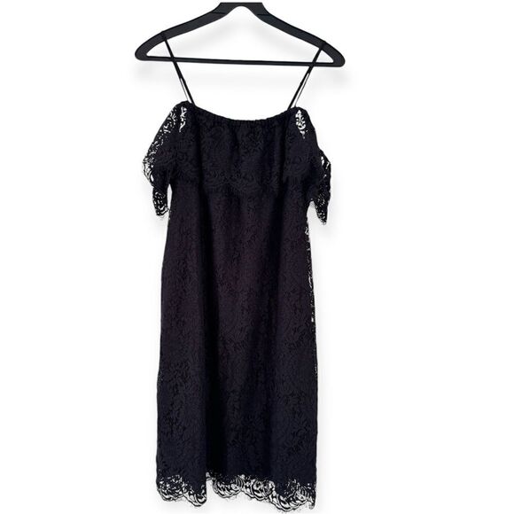 Madewell Dusklace Off The Shoulder Dress Size 12 - Picture 4 of 7